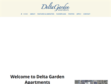 Tablet Screenshot of deltagardenapartments.com